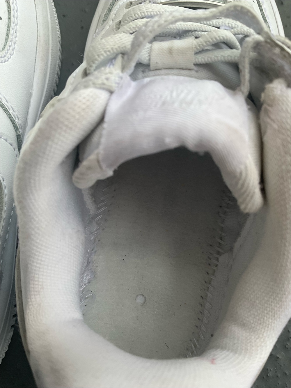 Nike Air Force 1 Low Lace WHITE/WHITE size 9C - Picture 8 of 9